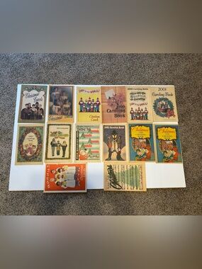 Vintage Lot Of 14 Newspaper Christmas Caroling Books Inserts Various Years